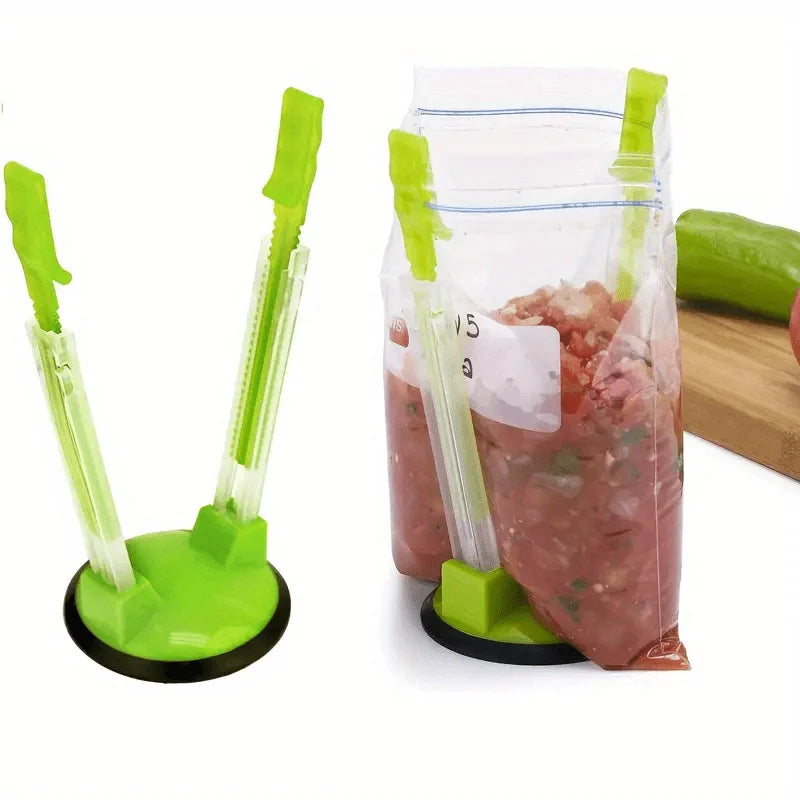 Plastic Bag Holder and Food Bag Clip