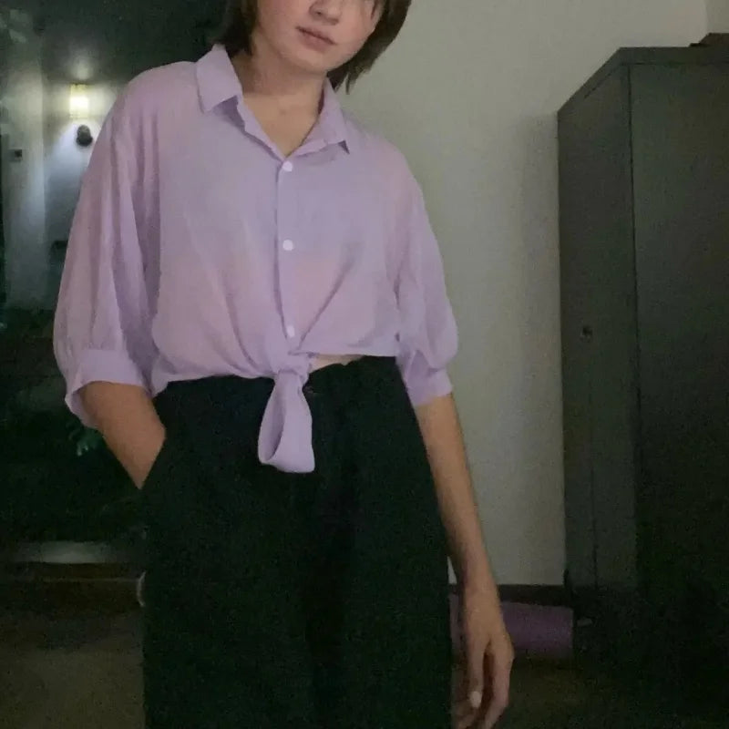 Women's Tie-Waist Blouse