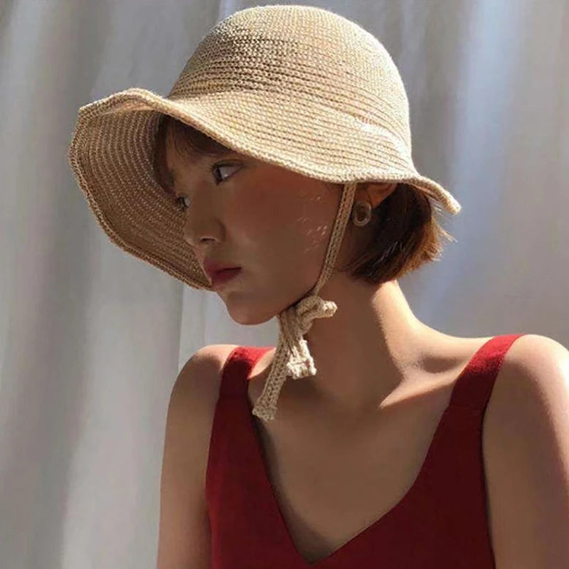 Wide Brim Cloche Hat
