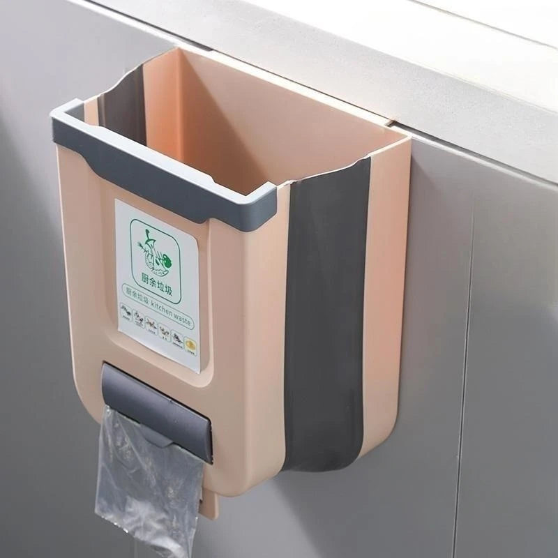 Folding Cabinet Door Trash Can