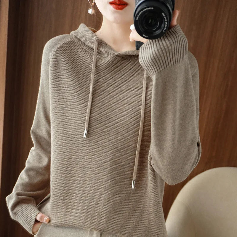Women's Hooded Knit Pullover