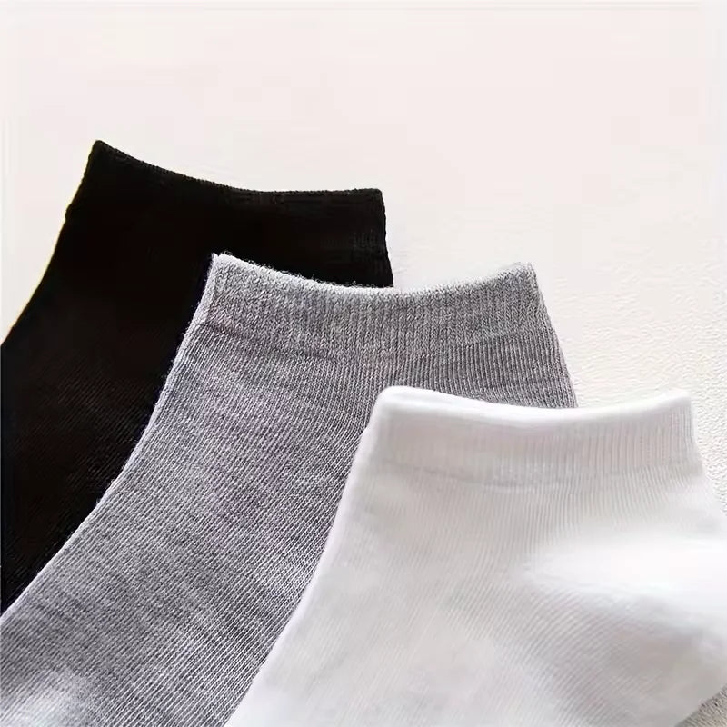 Unisex No-Show Ankle Socks, 10 to 40 Pairs
