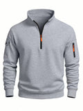 Men's Half-Zip High-Neck Sweatshirt
