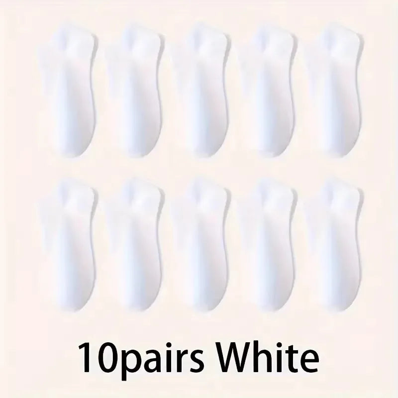 Unisex Ankle Socks, 10-Pair Pack