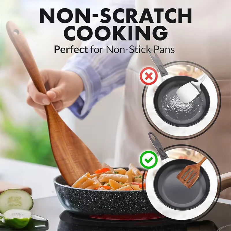 Acacia Wood Kitchen Utensil Set