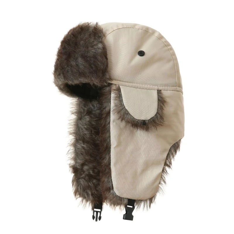 Winter Mens Ushanka Trapper Hat Russian Trooper Ear Flap Cap Earflap