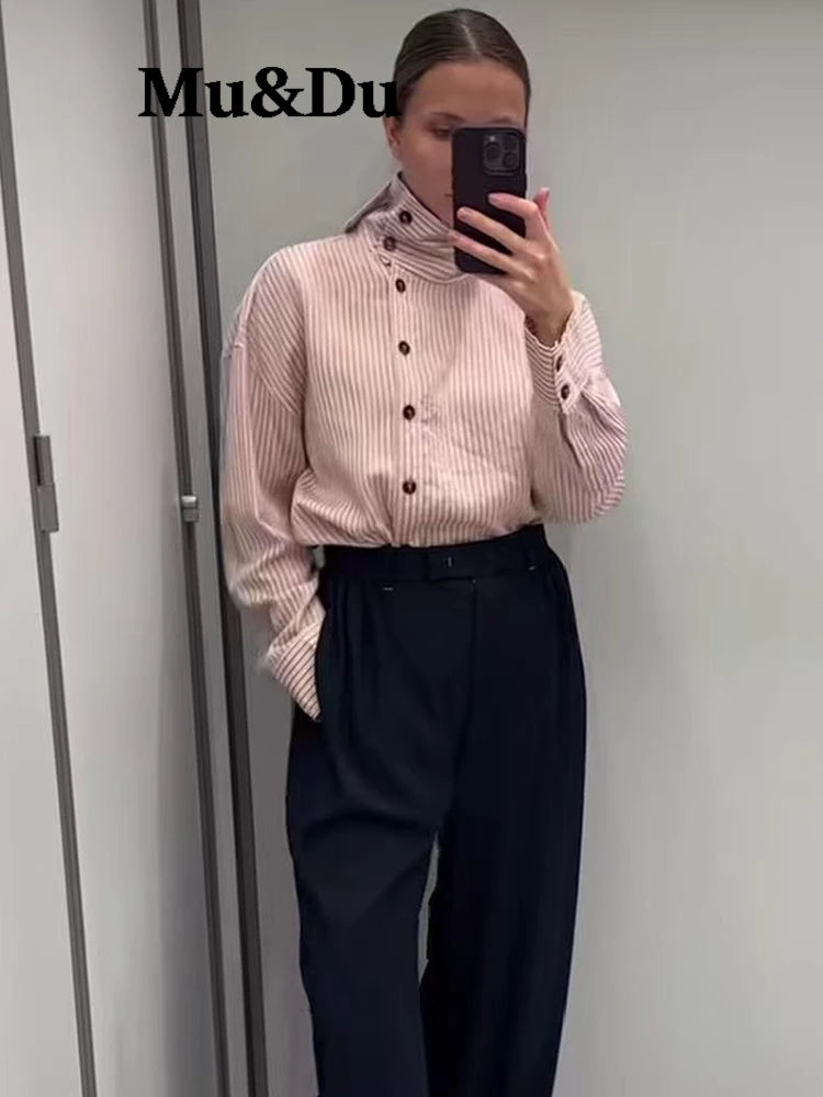 Women's Pink Striped Shirt