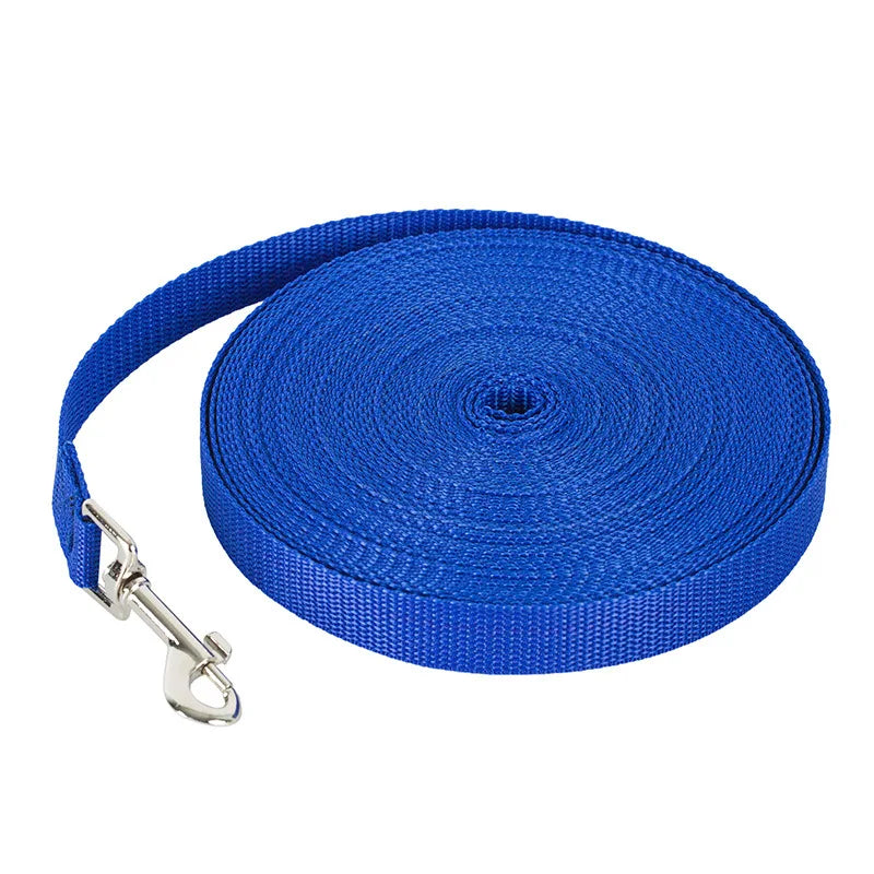 Long Nylon Dog Training Leash, 1.2M to 30M