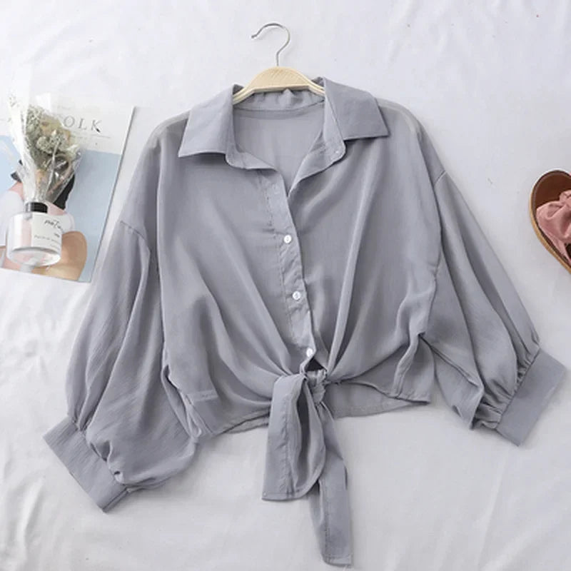 Women's Tie-Waist Blouse
