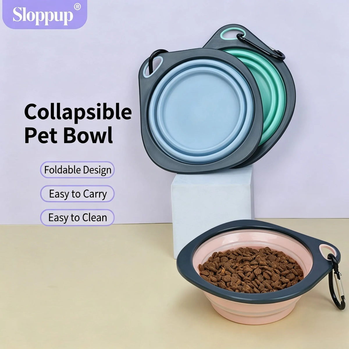 Collapsible Travel Pet Bowl