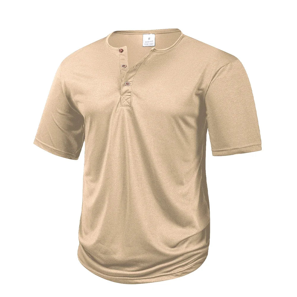 Men's Short-Sleeve Henley Shirt