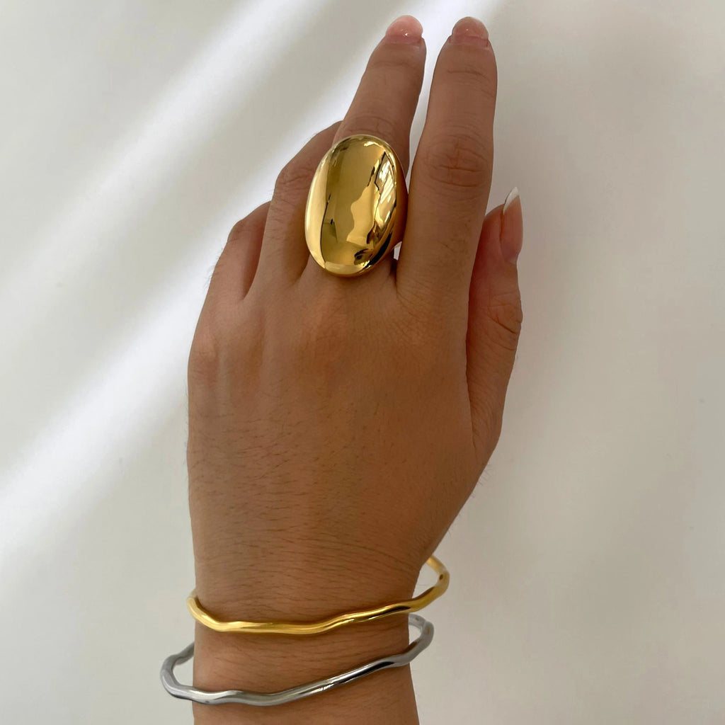 Chunky Gold Dome Ring