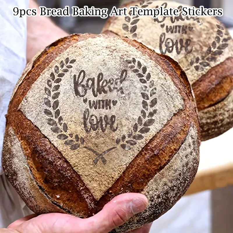 9-Piece Bread Decorating Template Set