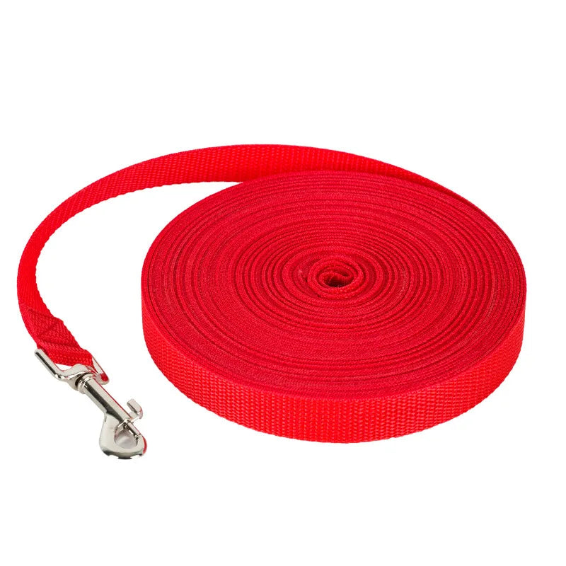 Long Nylon Dog Training Leash, 1.2M to 30M