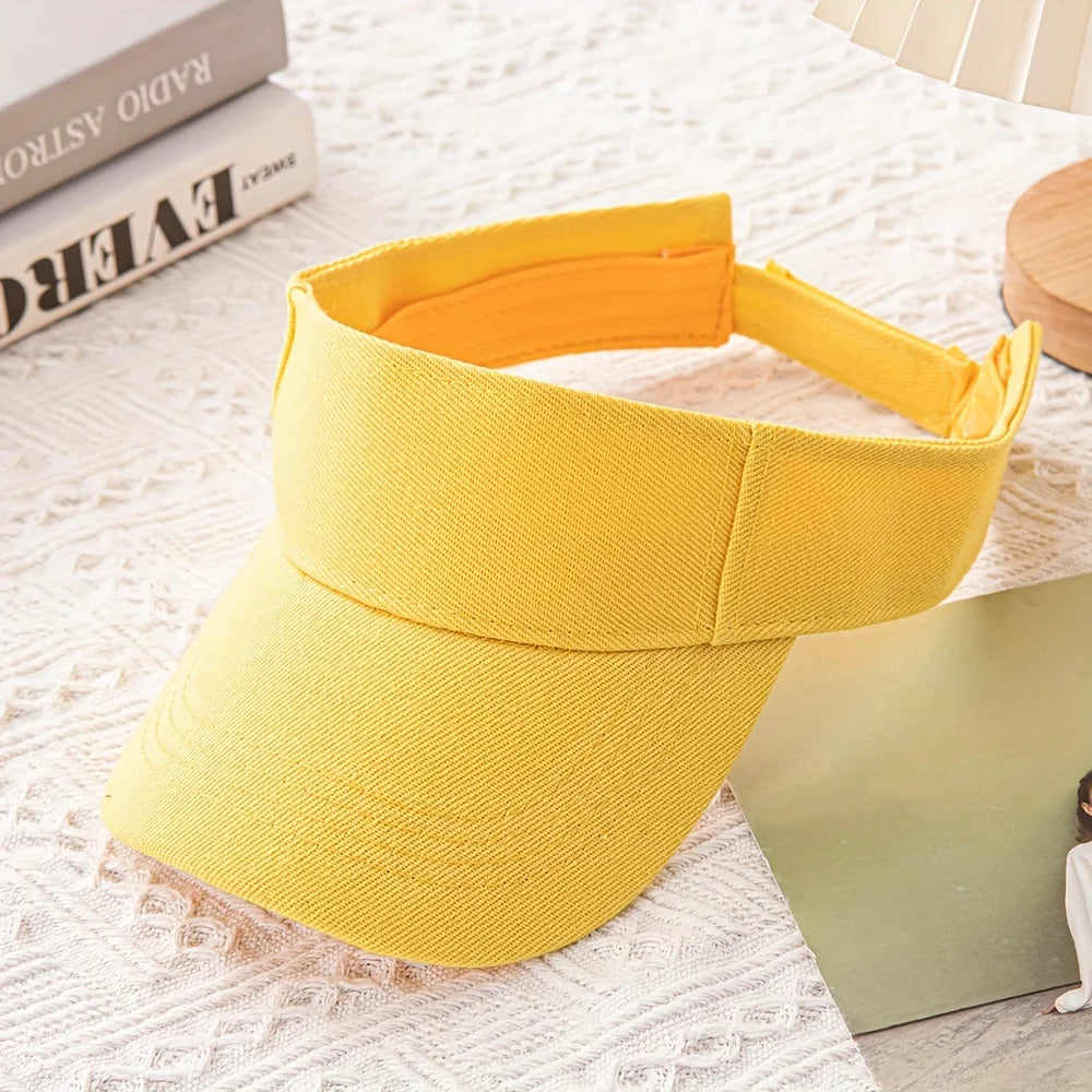[Adjustable Breathable Sporty Sun Visor] Sporty Sun Visor Cap - Breathable, Adjustable Baseball Hat for Outdoor Activities