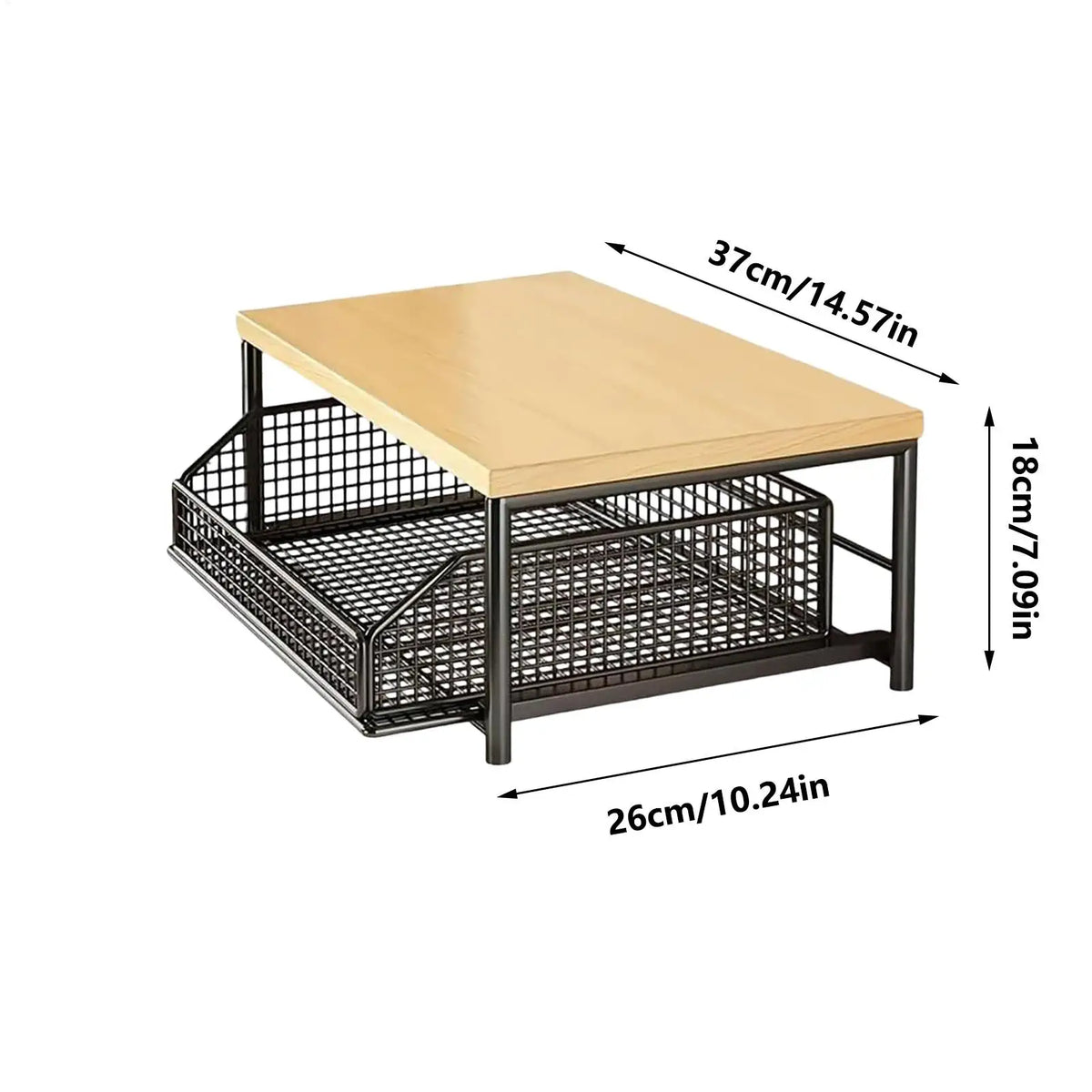 Double-Layer Countertop Organizer Shelf