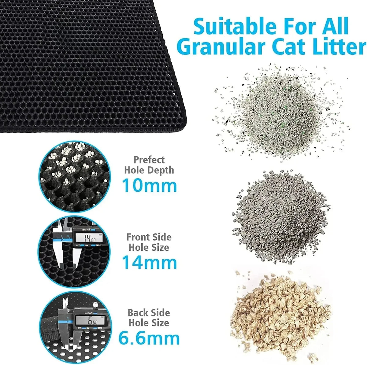 Two-Layer Cat Litter Mat