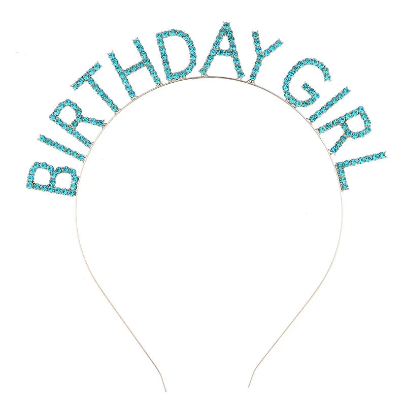 Adult Birthday Rhinestone Tiara Headband