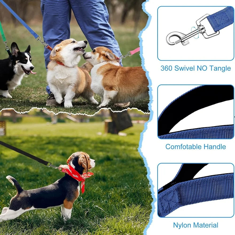 Long Nylon Dog Training Leash, 1.2M to 30M