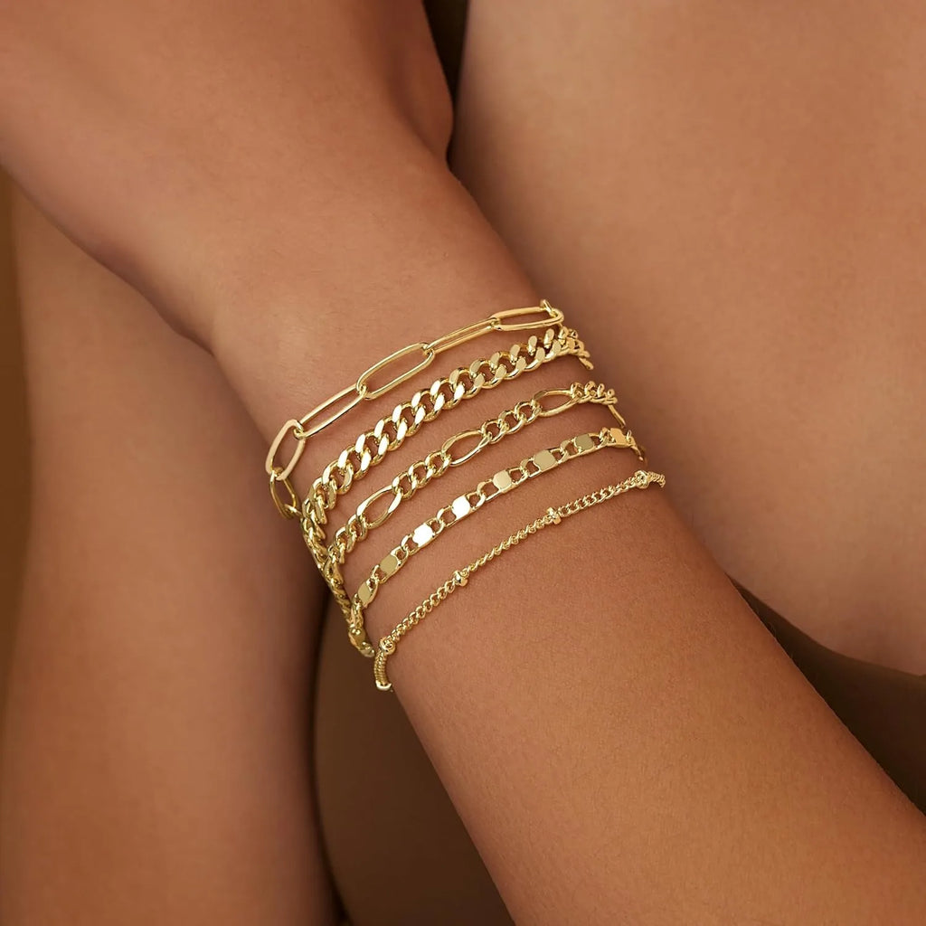 Gold-Tone Chain Bracelet Set