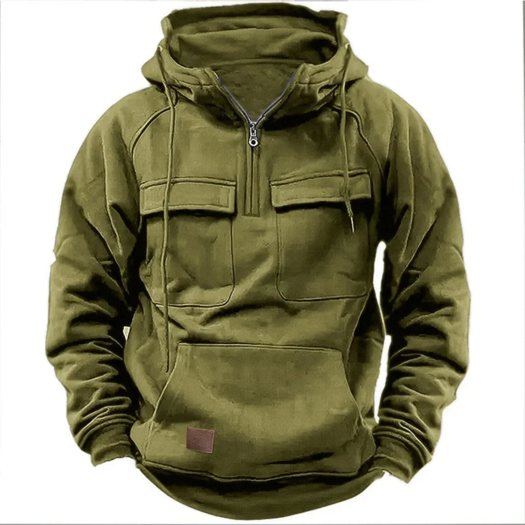 Men's Vintage Half-Zip Hoodie
