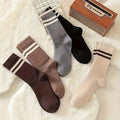 Striped Crew Socks, 5 Pairs