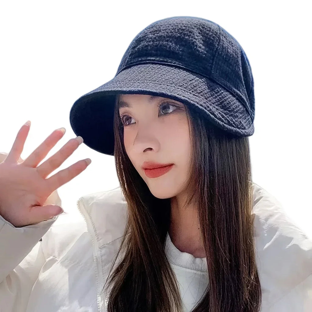 Textured Wide Brim Hat