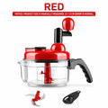 Manual Hand-Crank Food Chopper