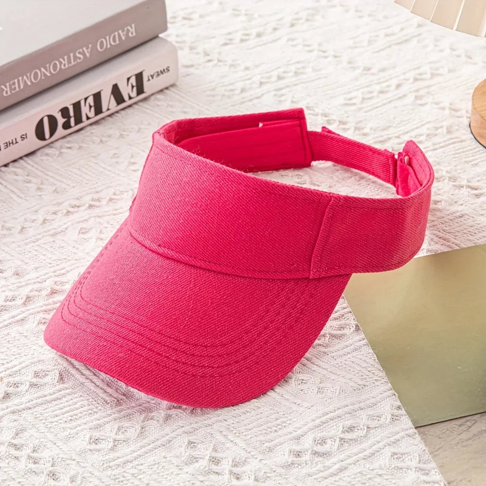 [Adjustable Breathable Sporty Sun Visor] Sporty Sun Visor Cap - Breathable, Adjustable Baseball Hat for Outdoor Activities