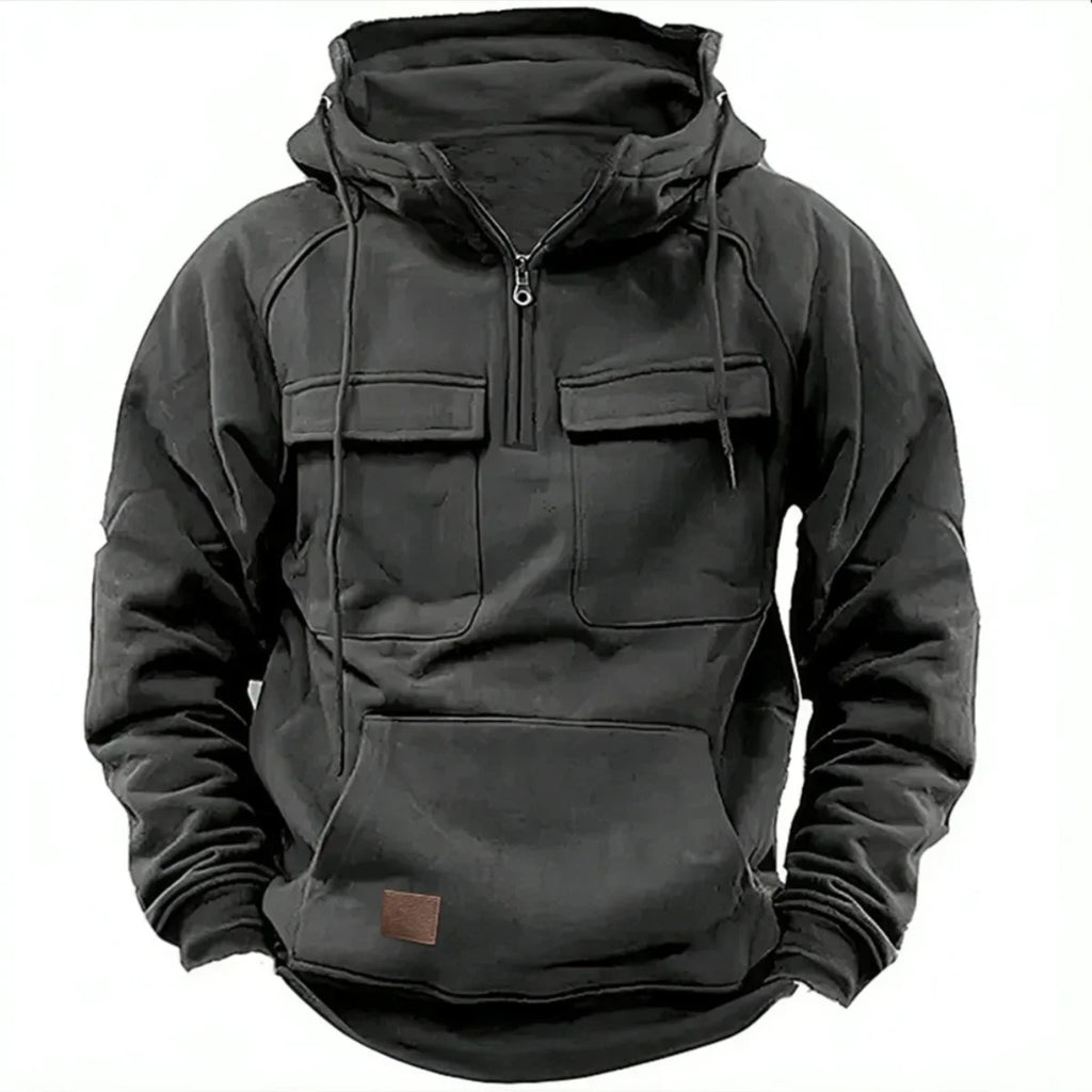 Men's Vintage Half-Zip Hoodie