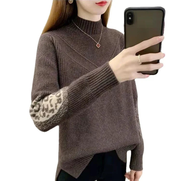 Women's Long-Sleeve Knit Sweater