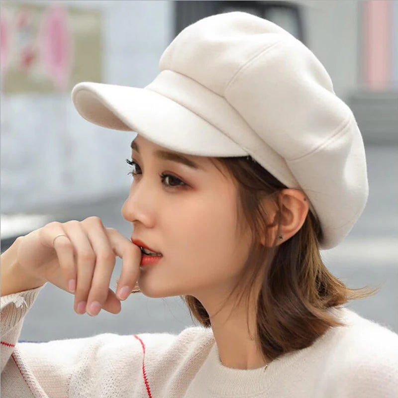 Wool Newsboy Cap