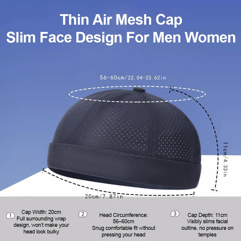 Mesh Brimless Cap