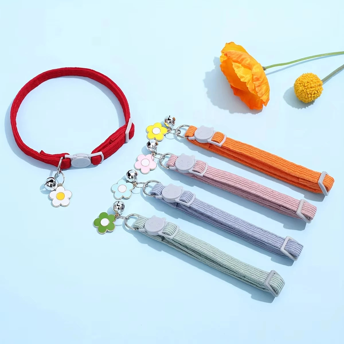 Adjustable Cat Collar with Bell