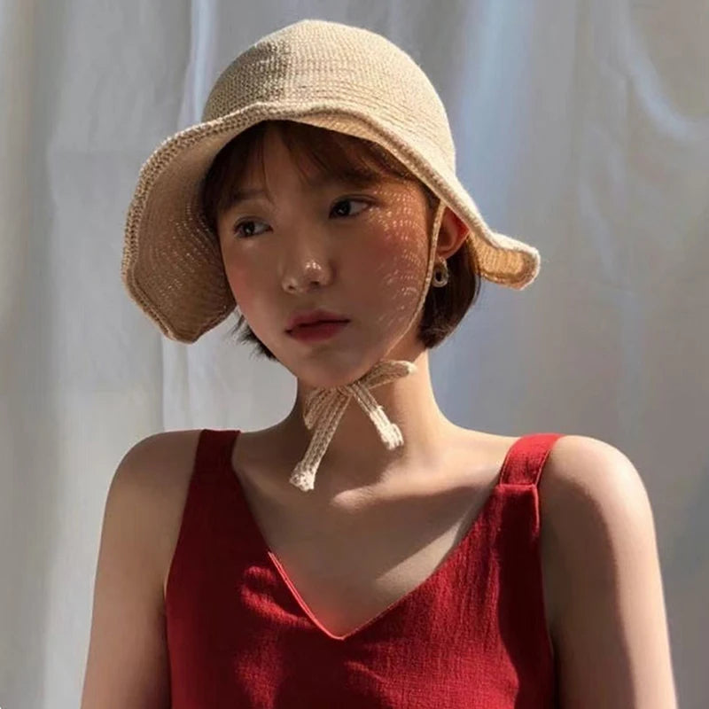 Wide Brim Cloche Hat