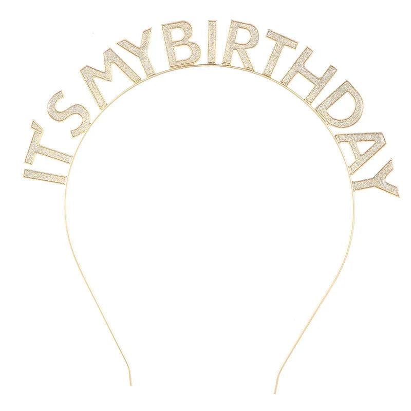 Adult Birthday Rhinestone Tiara Headband