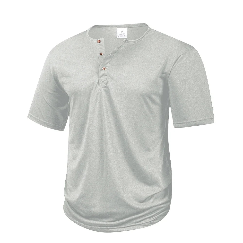 Men's Short-Sleeve Henley Shirt