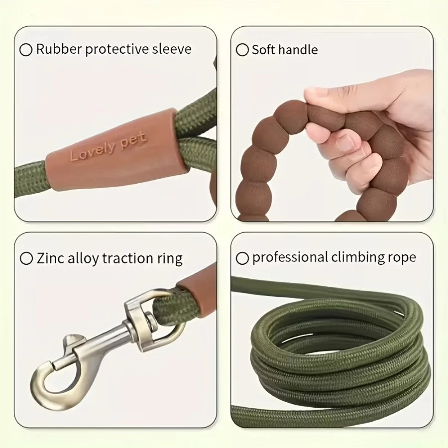 Round Rope Dog Leash
