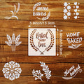 9-Piece Bread Decorating Template Set