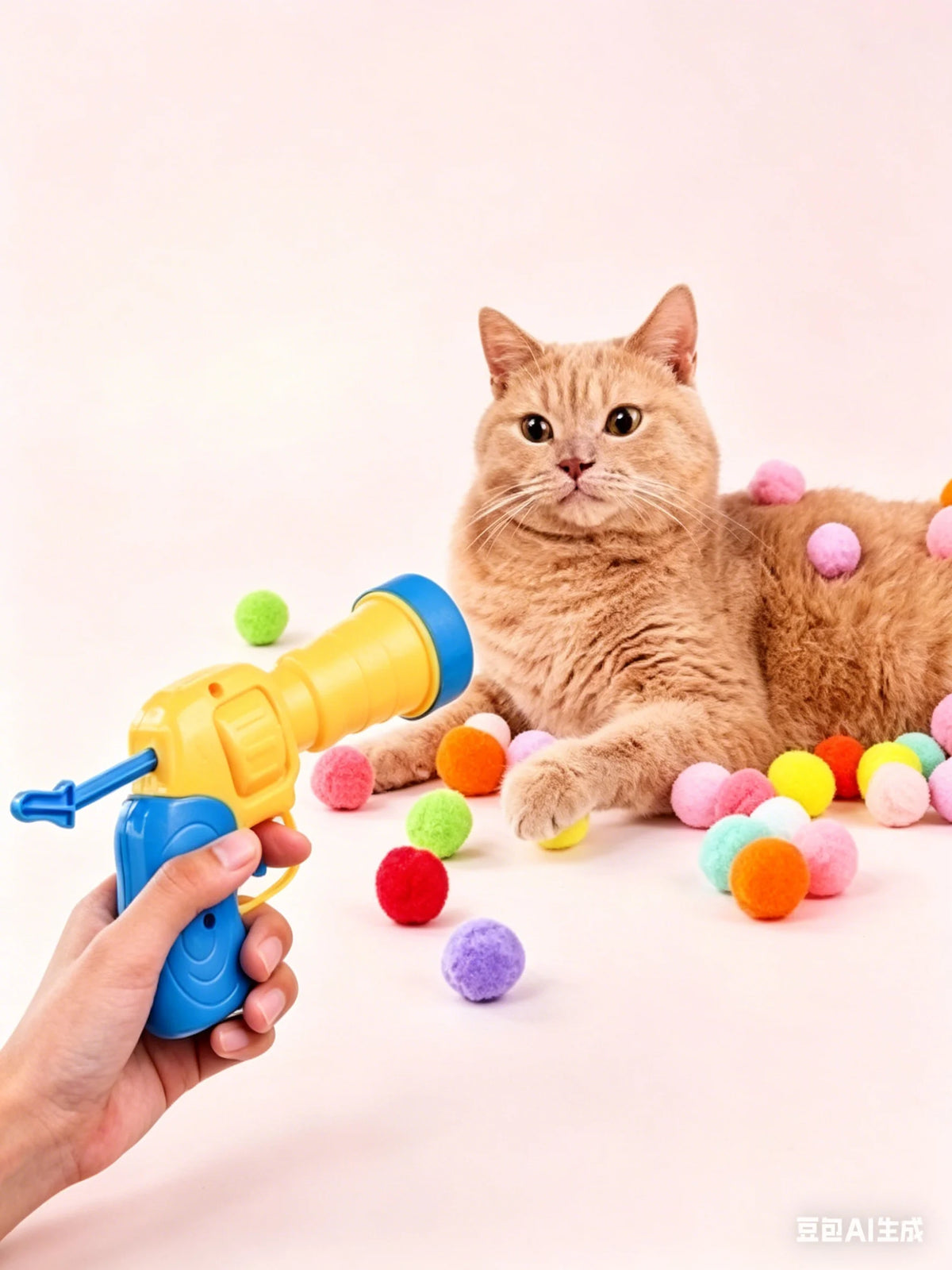 21-Piece Cat Plush Ball Playset