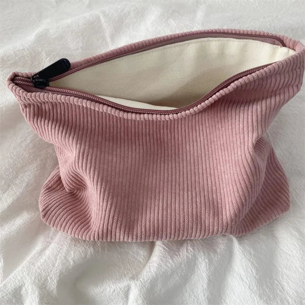 Large Corduroy Makeup Bag