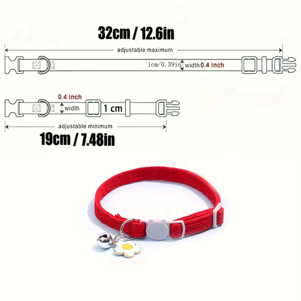 Adjustable Cat Collar with Bell