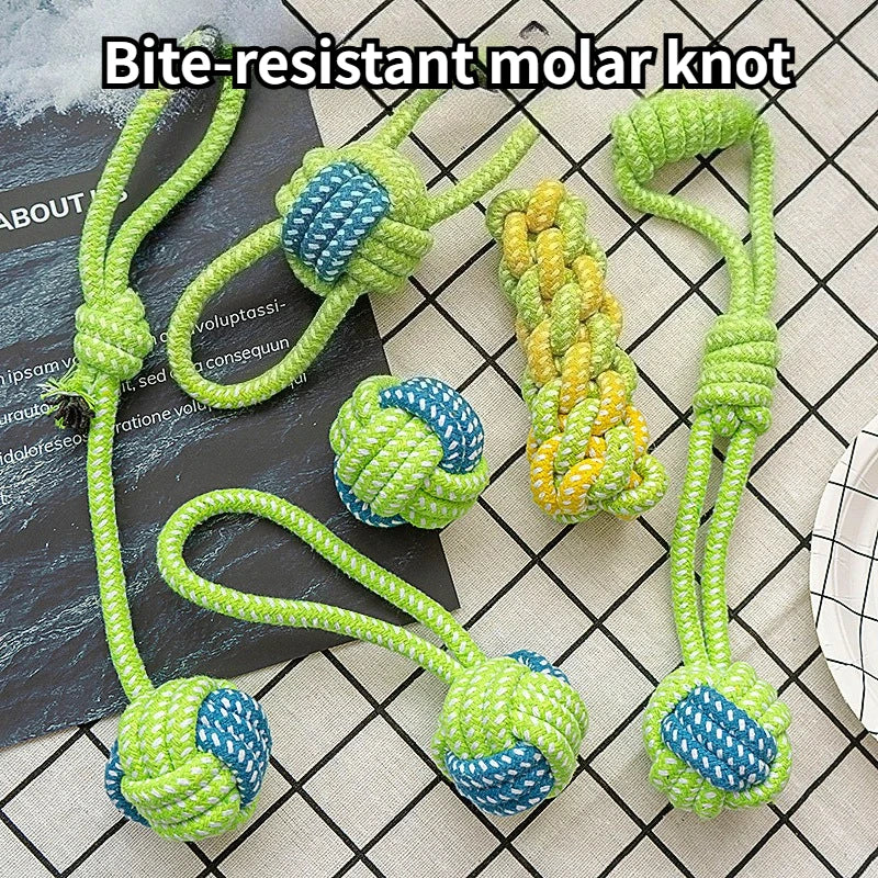Dog Rope Ball Tug Toy