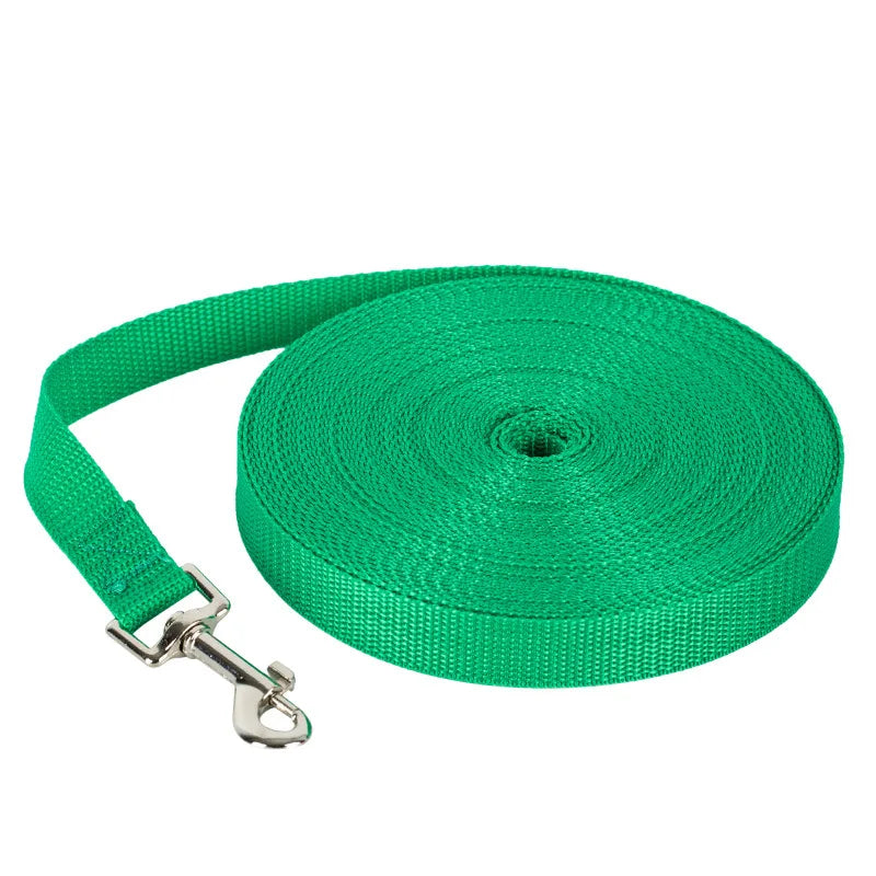 Long Nylon Dog Training Leash, 1.2M to 30M
