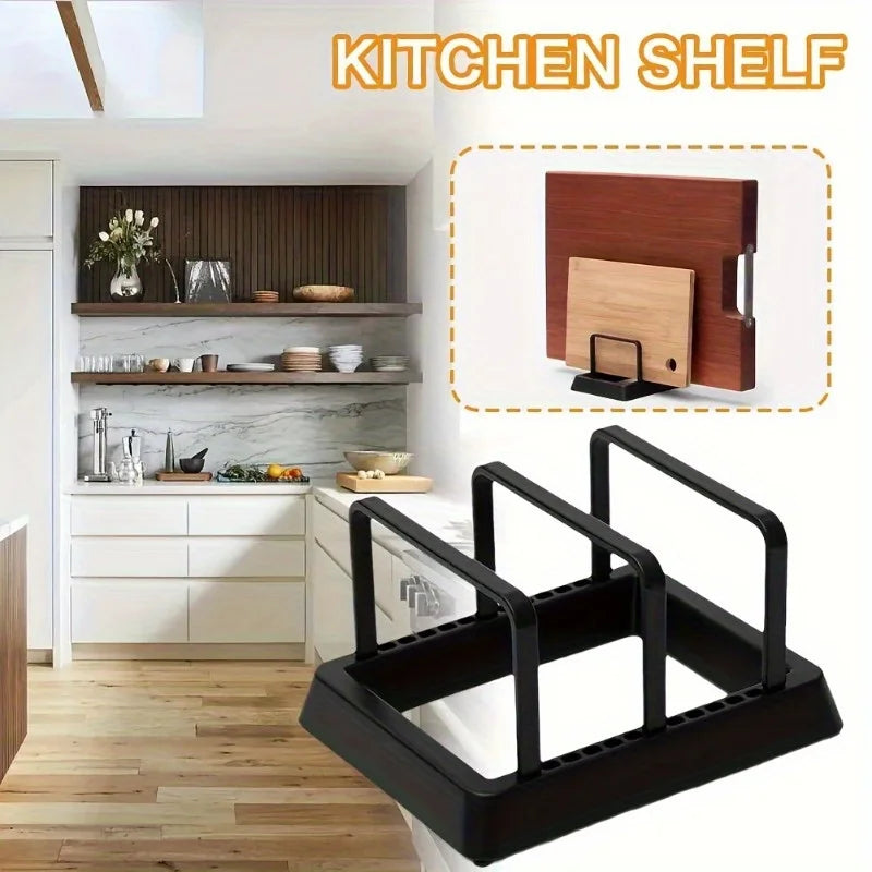 3-in-1 Kitchen Organizer Rack for Pots, Pans and Lids