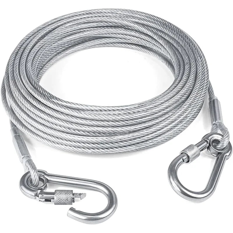 Double-Headed Dog Tie-Out Cable