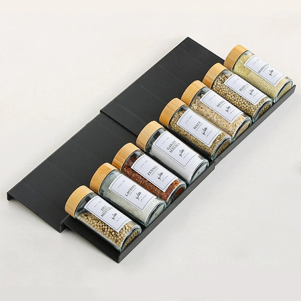 4-Tier Adjustable Drawer Spice Rack