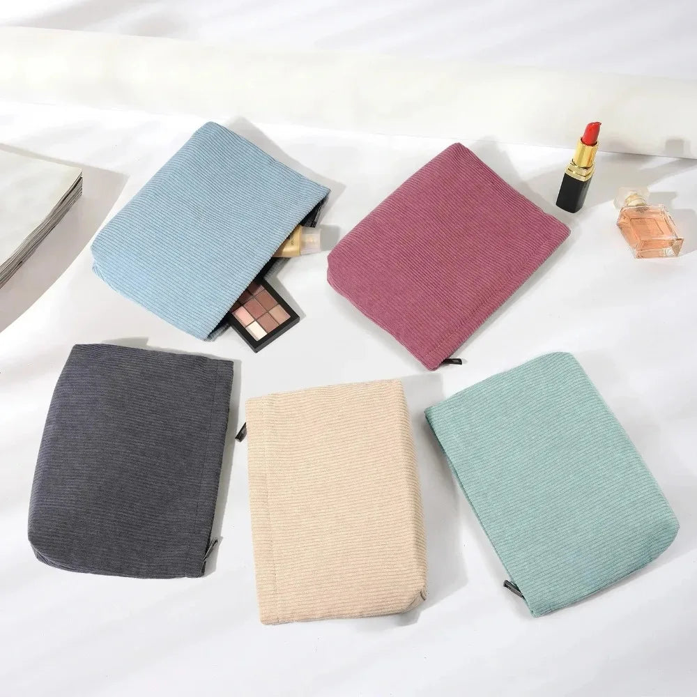 Large Corduroy Makeup Bag