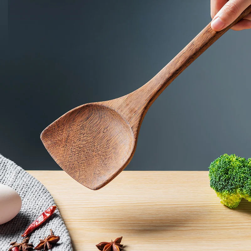 Kitchen Utensils with Wooden Handles