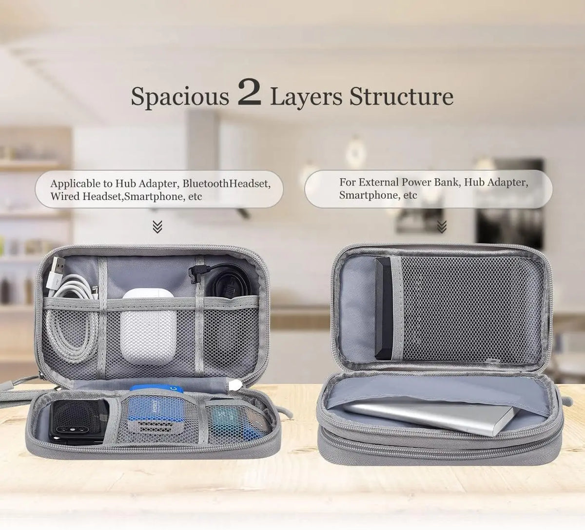 Travel Cable Organizer Pouch